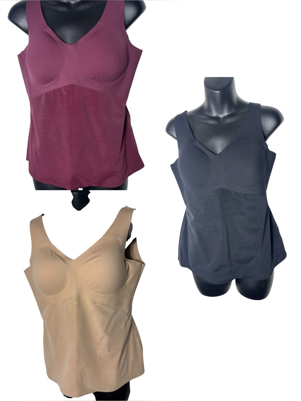 Honeylove women’s xl set of 3 liftwear‎ tank shapewear bra top compression